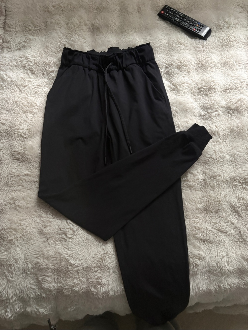 lululemon athletica Black Paperbag Waist Joggers